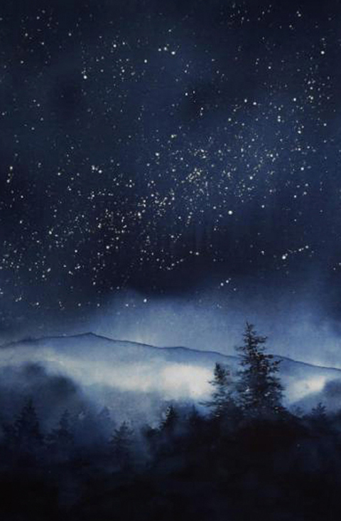 Milky Way and Mountain Mist